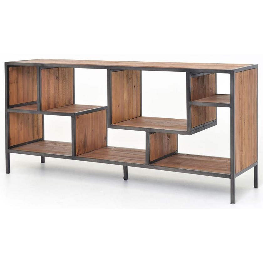 Four Hands Irondale CIRD59E1E2 Helena Console Bookcase Jacksonville Furniture Mart Open